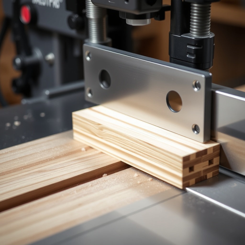 <clean photorealistic photo of a SawPilotPro with a Dado Capacity Plate installed